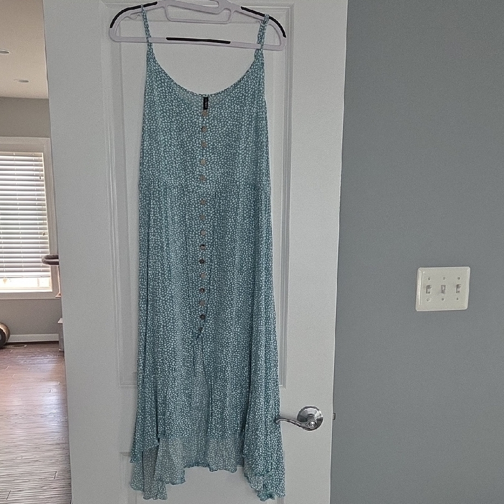 Floral Blue Maxi Dress